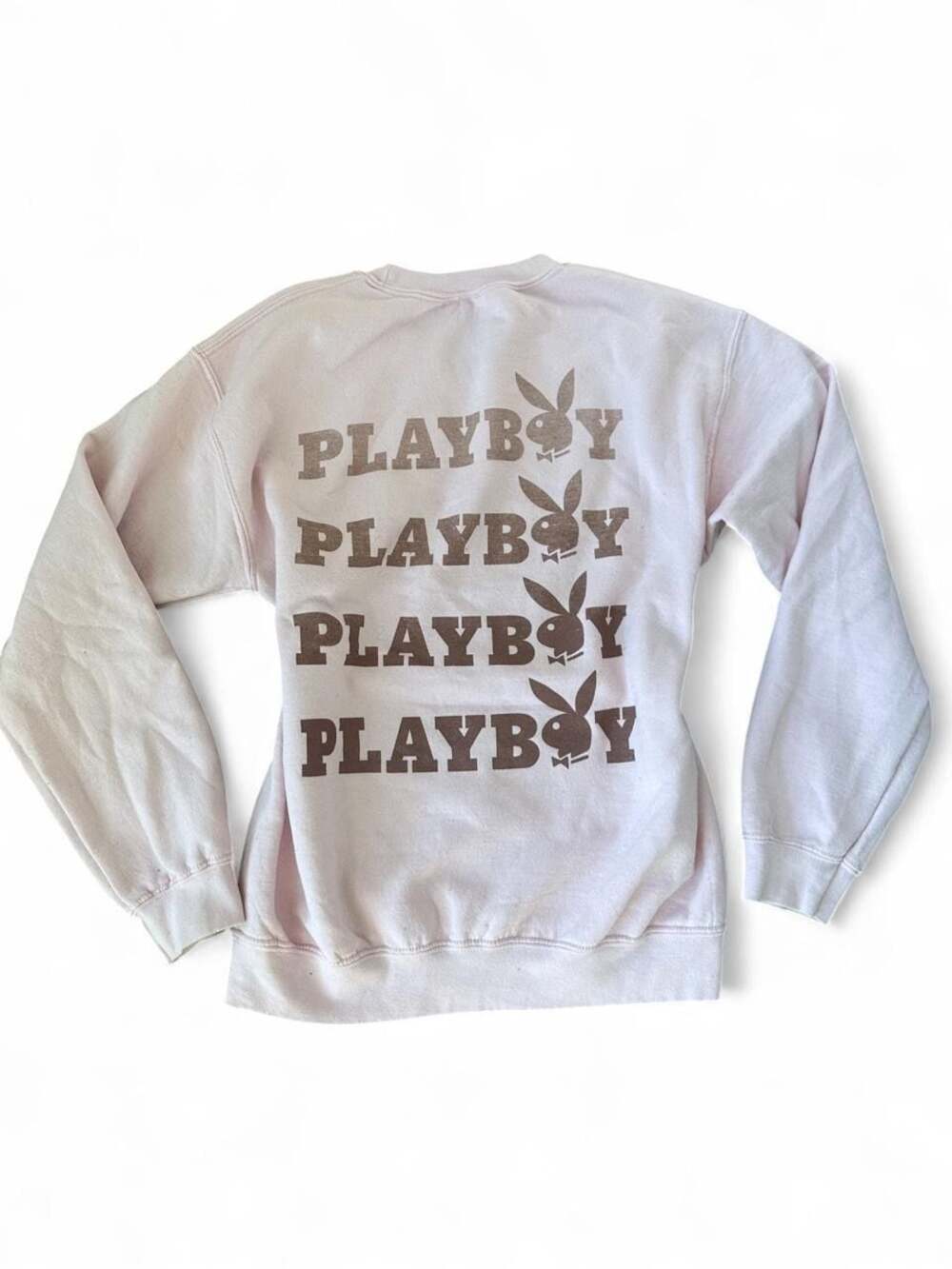 Y2K Baby Pink Playboy Sweatshirt – Size Small